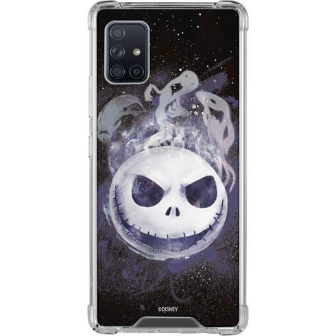 Disney The Nightmare Before Christmas Jack Skellington Face Art Galaxy A51 5G Clear Case