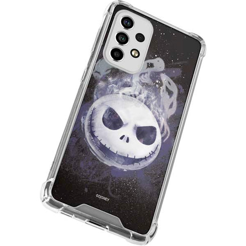 Disney The Nightmare Before Christmas Jack Skellington Face Art Galaxy A53 5G Clear Case