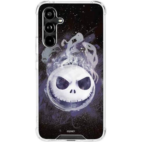 Disney The Nightmare Before Christmas Jack Skellington Face Art Galaxy A54 5G Clear Case