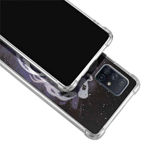Disney The Nightmare Before Christmas Jack Skellington Face Art Galaxy A71 5G Clear Case