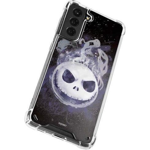 Disney The Nightmare Before Christmas Jack Skellington Face Art Galaxy S21 5G Clear Case