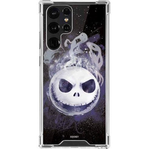 Disney The Nightmare Before Christmas Jack Skellington Face Art Galaxy S22 Ultra Clear Case