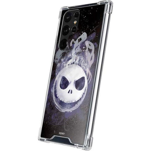 Disney The Nightmare Before Christmas Jack Skellington Face Art Galaxy S22 Ultra Clear Case