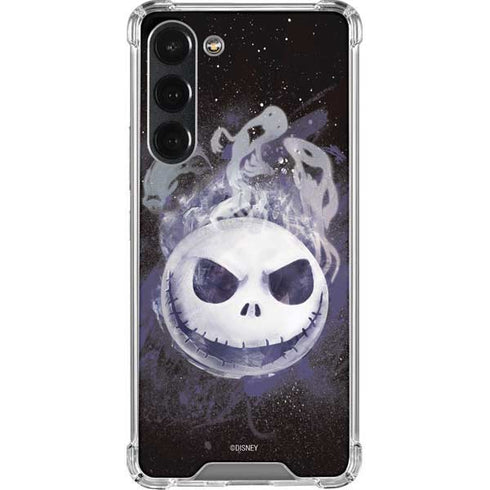 Disney The Nightmare Before Christmas Jack Skellington Face Art Galaxy S23 Plus Clear Case