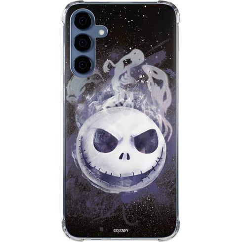 Disney The Nightmare Before Christmas Jack Skellington Face Art Galaxy S24 Clear Case
