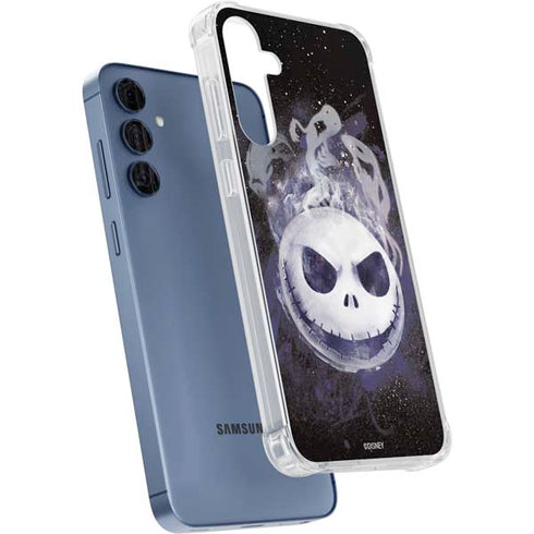 Disney The Nightmare Before Christmas Jack Skellington Face Art Galaxy S24 Clear Case