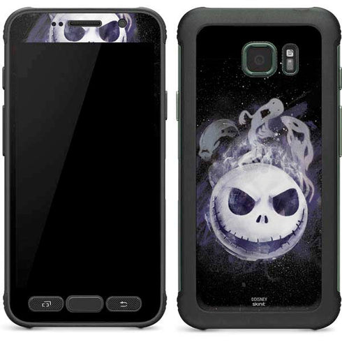 Disney The Nightmare Before Christmas Jack Skellington Face Art Galaxy S7 Active Skin