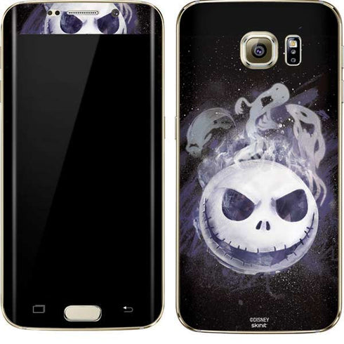 Disney The Nightmare Before Christmas Jack Skellington Face Art Galaxy S7 Edge Skin
