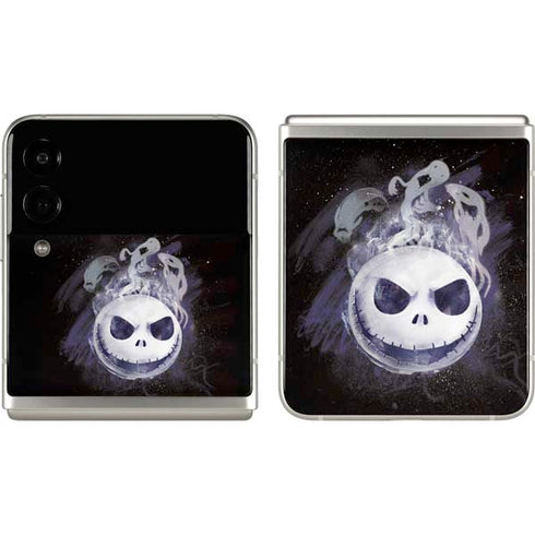 Disney The Nightmare Before Christmas Jack Skellington Face Art Galaxy Z Flip3 5G Skin