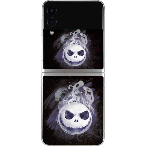 Disney The Nightmare Before Christmas Jack Skellington Face Art Galaxy Z Flip3 5G Skin