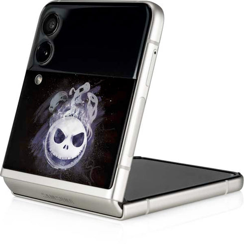 Disney The Nightmare Before Christmas Jack Skellington Face Art Galaxy Z Flip3 5G Skin