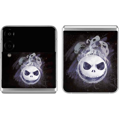 Disney The Nightmare Before Christmas Jack Skellington Face Art Galaxy Z Flip4 5G Skin