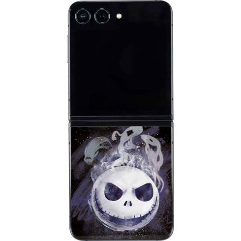 Disney The Nightmare Before Christmas Jack Skellington Face Art Galaxy Z Flip5 5G Skin