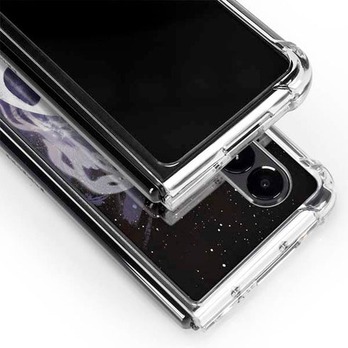 Disney The Nightmare Before Christmas Jack Skellington Face Art Galaxy Z Fold4 5G Clear Case