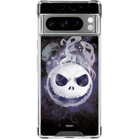 Disney The Nightmare Before Christmas Jack Skellington Face Art Google Pixel 8 Pro Clear Case