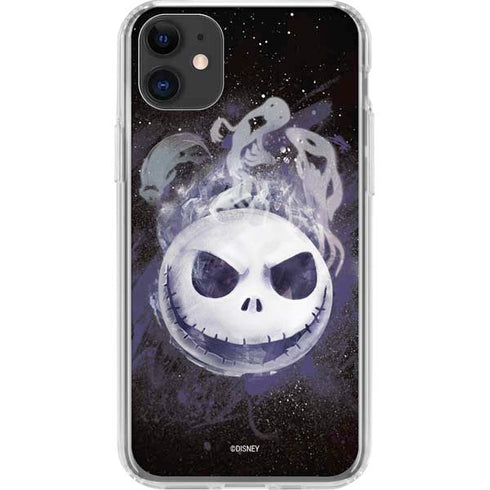 Disney The Nightmare Before Christmas Jack Skellington Face Art iPhone 11 Clear Case