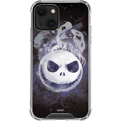 Disney The Nightmare Before Christmas Jack Skellington Face Art iPhone 14 Plus Clear Case