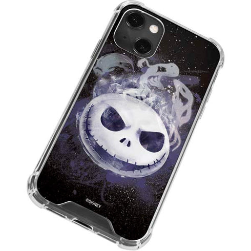 Disney The Nightmare Before Christmas Jack Skellington Face Art iPhone 15 Plus Clear Case