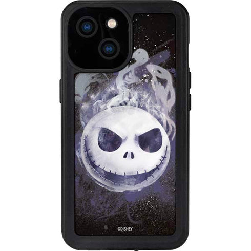 Disney The Nightmare Before Christmas Jack Skellington Face Art iPhone 15 Waterproof Case