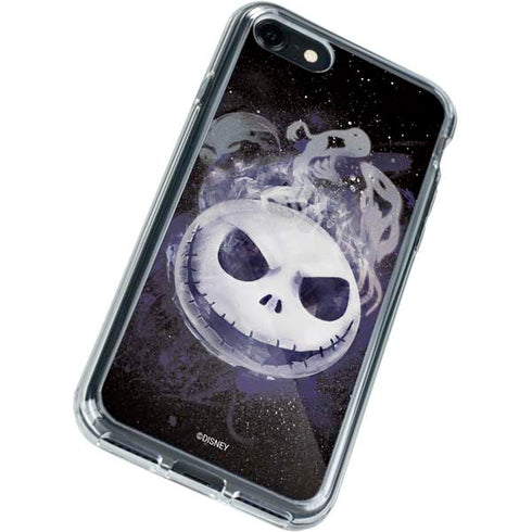 Disney The Nightmare Before Christmas Jack Skellington Face Art iPhone SE (2nd & 3rd Gen) Clear Case