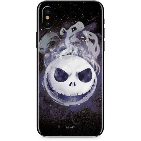 Disney The Nightmare Before Christmas Jack Skellington Face Art iPhone X Skin