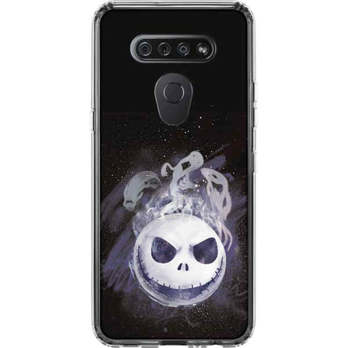 Disney The Nightmare Before Christmas Jack Skellington Face Art LG K51/Q51 Clear Case