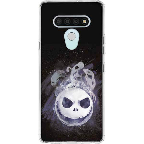 Disney The Nightmare Before Christmas Jack Skellington Face Art LG Stylo 6 Clear Case