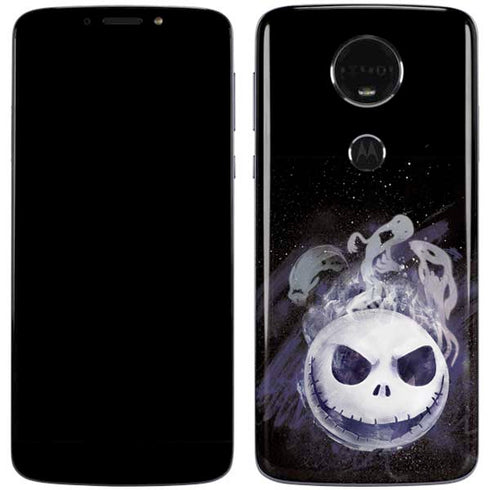 Disney The Nightmare Before Christmas Jack Skellington Face Art Moto E5 Plus Skin