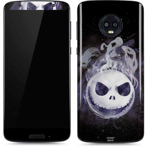 Disney The Nightmare Before Christmas Jack Skellington Face Art Moto G6 Skin