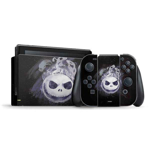 Disney The Nightmare Before Christmas Jack Skellington Face Art Nintendo Switch Bundle Skin