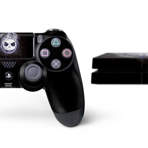 Disney The Nightmare Before Christmas Jack Skellington Face Art PS4 Console and Controller Bundle Skin