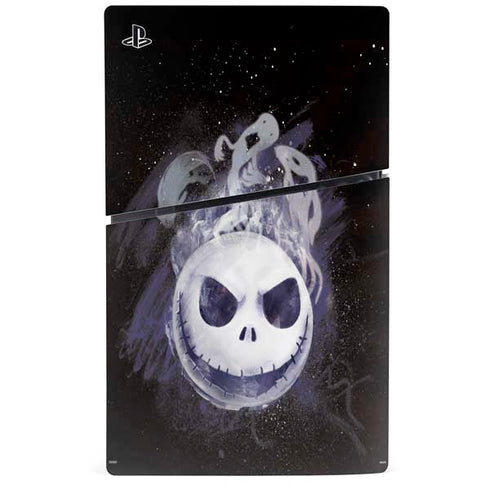 Disney The Nightmare Before Christmas Jack Skellington Face Art PS5 Slim Disk Bundle Skin