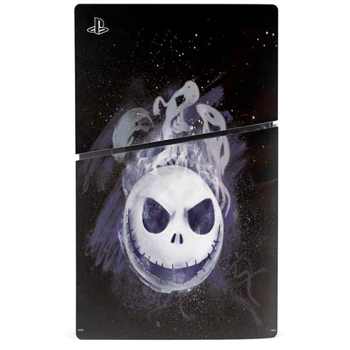 Disney The Nightmare Before Christmas Jack Skellington Face Art PS5 Slim Digital Edition Console Skin
