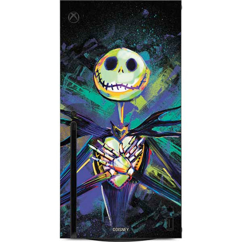 Disney The Nightmare Before Christmas Jack Skellington Art Xbox Series X Console Skin