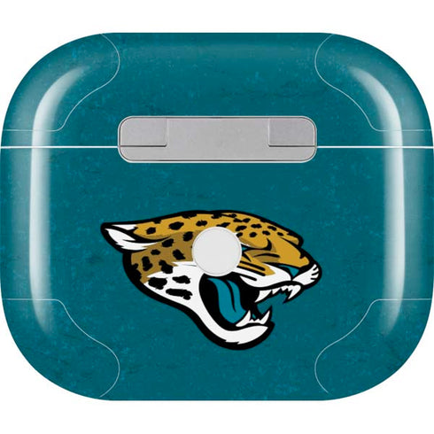 NFL Jacksonville Jaguars Teal Distressed Apple AirPods (3rd Gen 2021) Skin