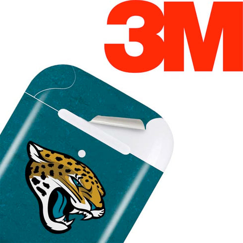 NFL Jacksonville Jaguars Teal Distressed Apple AirPods Skin