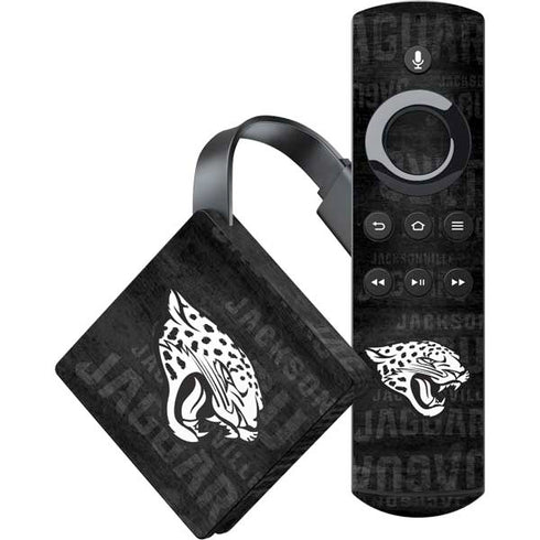 NFL Jacksonville Jaguars Black & White Amazon Fire TV Skin