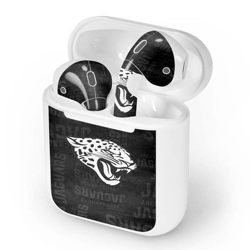 NFL Jacksonville Jaguars Black & White Apple AirPods Skin