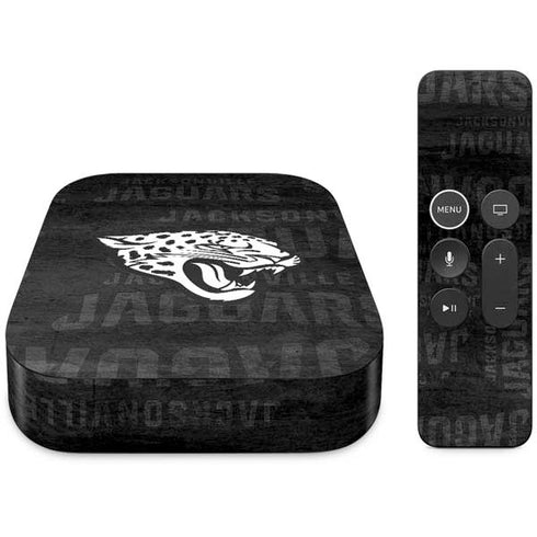 NFL Jacksonville Jaguars Black & White Apple TV Skin