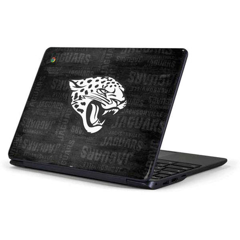 NFL Jacksonville Jaguars Black & White Samsung Chromebook Skin