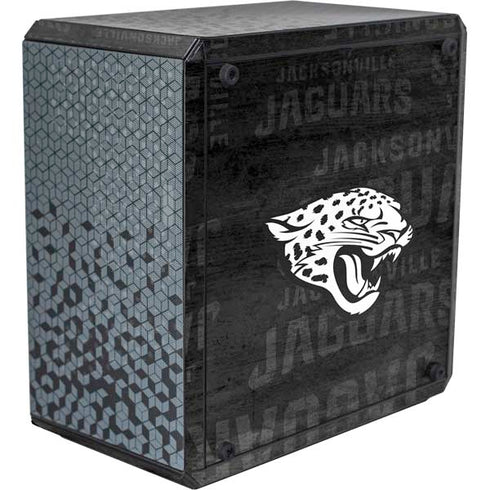 NFL Jacksonville Jaguars Black & White Cooler Master MasterBox Q300L Mini Tower Skin