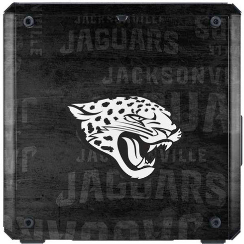NFL Jacksonville Jaguars Black & White Cooler Master MasterBox Q300L Mini Tower Skin