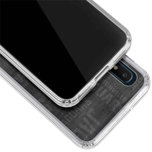 NFL Jacksonville Jaguars Black & White Galaxy A10e Clear Case