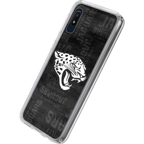 NFL Jacksonville Jaguars Black & White Galaxy A10e Clear Case