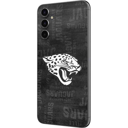 NFL Jacksonville Jaguars Black & White Galaxy A14 5G Skin