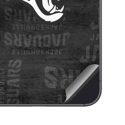 NFL Jacksonville Jaguars Black & White Galaxy A14 5G Skin