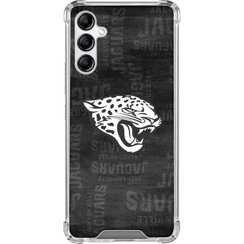 NFL Jacksonville Jaguars Black & White Galaxy A15 5G Clear Case