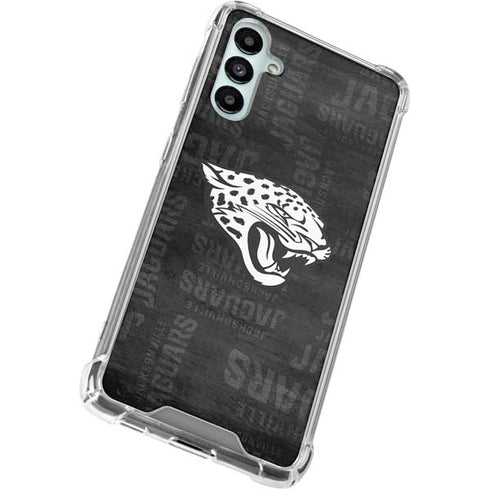 NFL Jacksonville Jaguars Black & White Galaxy A15 5G Clear Case