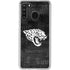 NFL Jacksonville Jaguars Black & White Galaxy A21 Clear Case