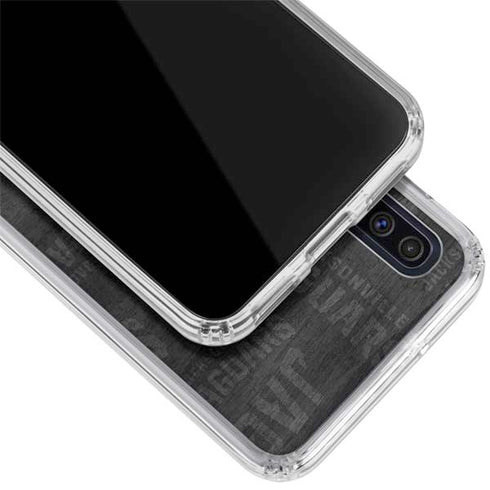 NFL Jacksonville Jaguars Black & White Galaxy A50 Clear Case